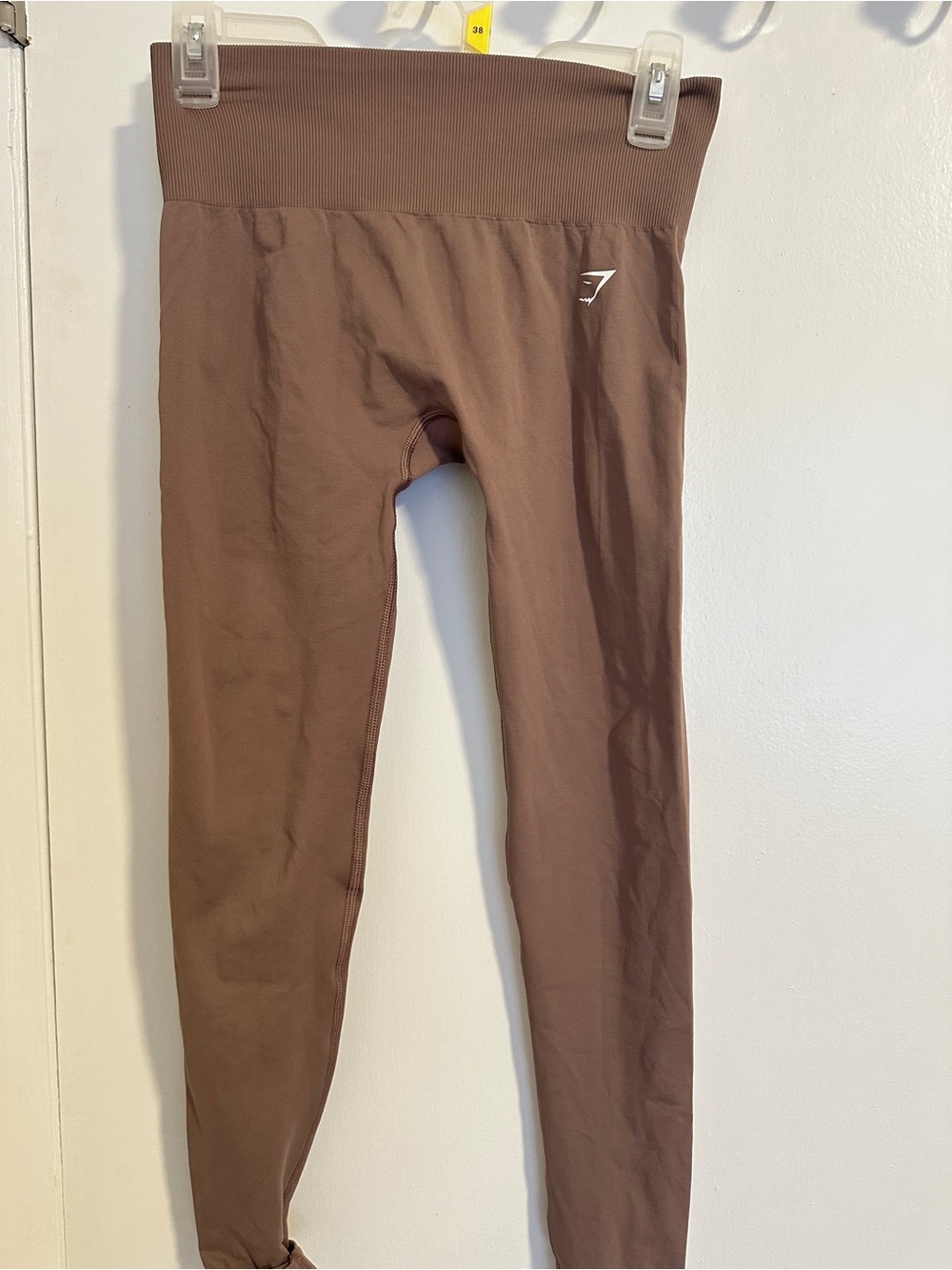 Gymshark Brown High-Waist Athletic Shorts